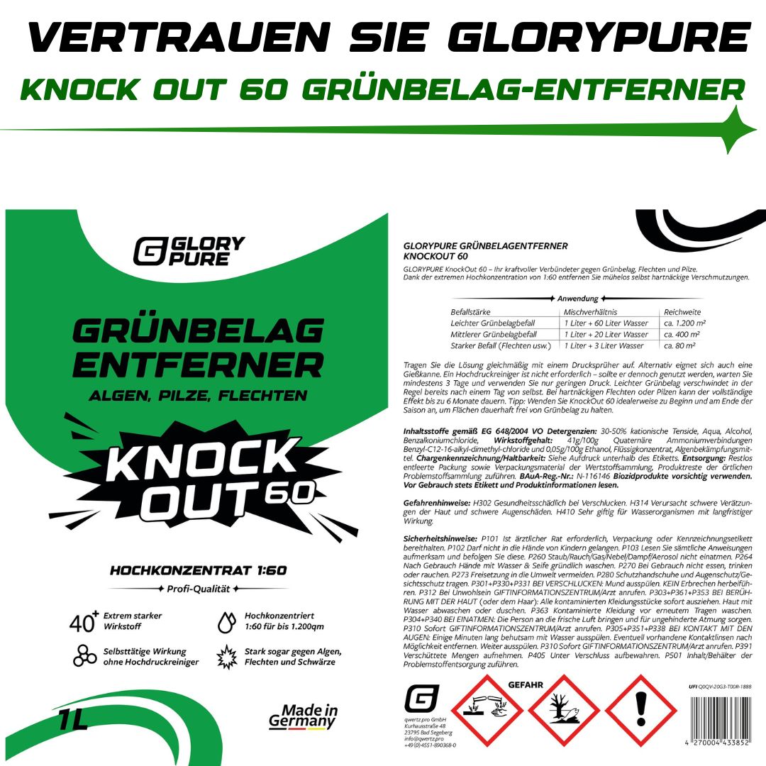 Grünbelag-Entferner KNOCK-OUT 60