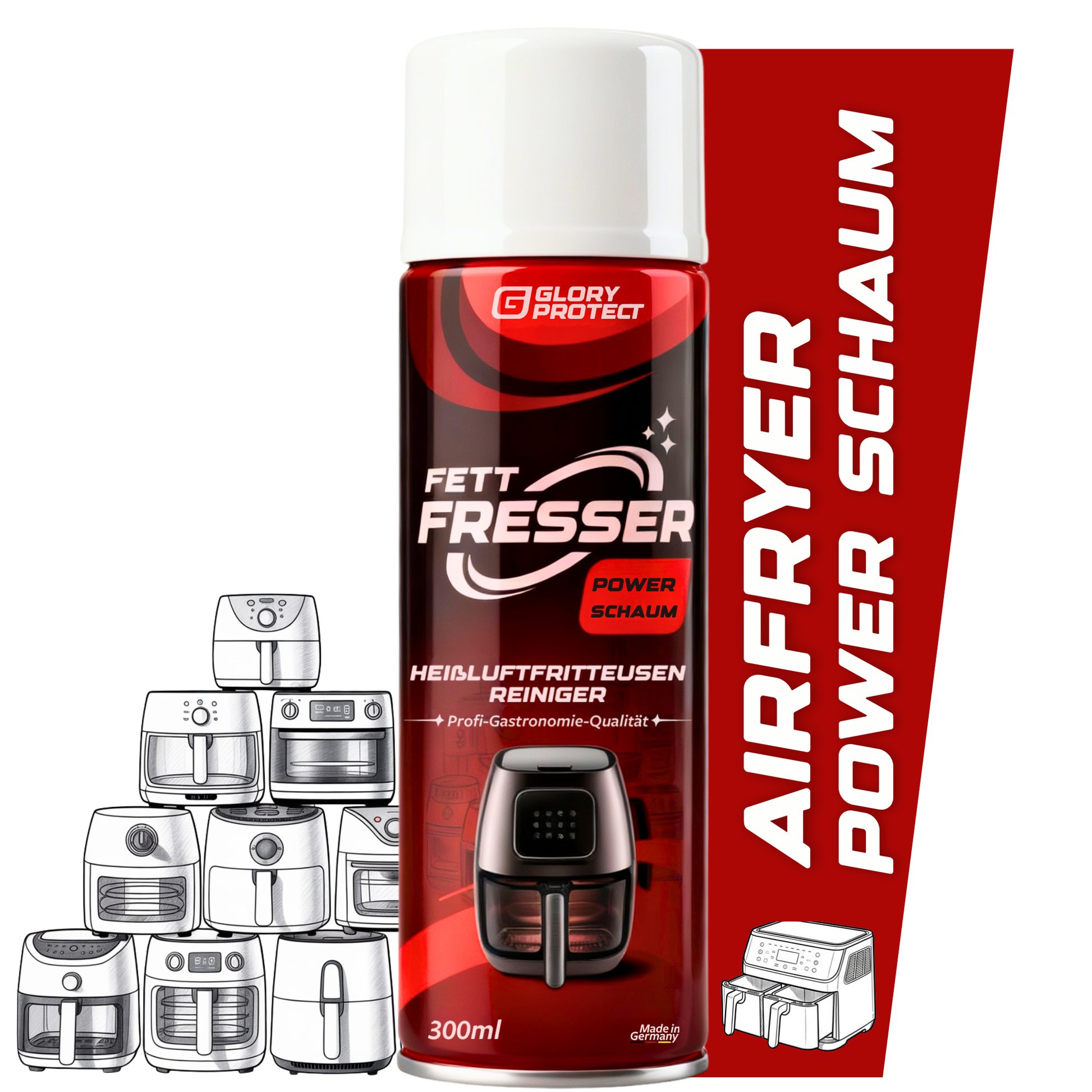 AIRFRYER-REINIGER "Fett-Fresser"